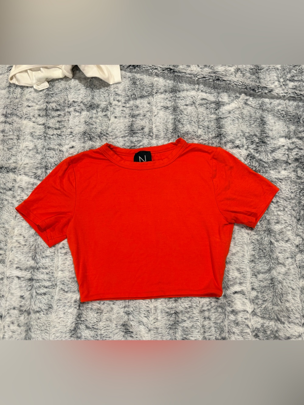 naked wardrobe Bright Red Crop Tee